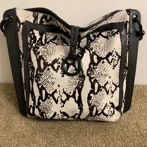 Genuine Leather & Pony Hair BCBG Purse